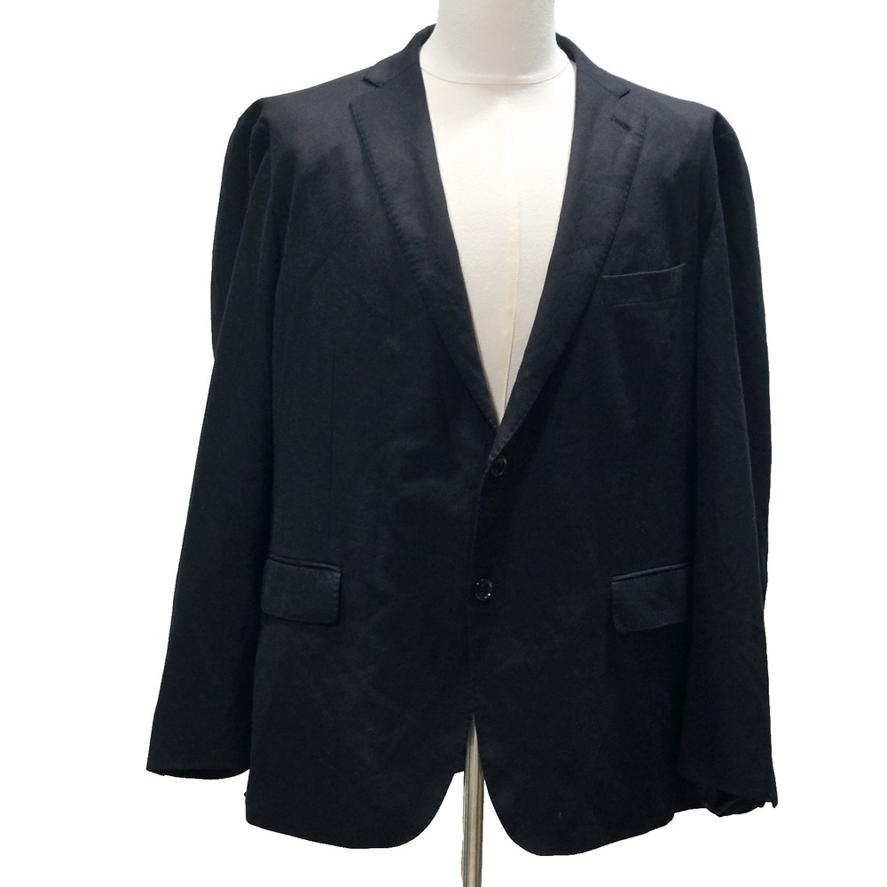 Indochino Blazerโ Wool Cashmere Mens Jacket Sport Coat Two Button Black Size 48R